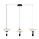 Lustra LED suspendata design modern decorativ Newy 3L negru