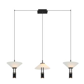 Pendule, Lustre suspendate - Lustra LED suspendata design modern decorativ Newy 3L negru