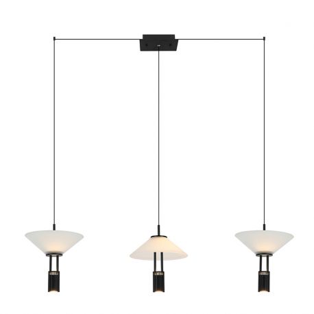 Pendule, Lustre suspendate - Lustra LED suspendata design modern decorativ Newy 3L negru
