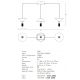 Pendule, Lustre suspendate - Lustra LED suspendata design modern decorativ Newy 3L negru