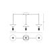 Pendule, Lustre suspendate - Lustra LED suspendata design modern decorativ Newy 3L negru