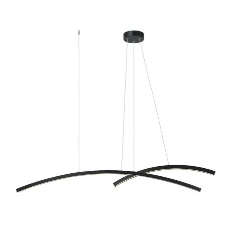 Pendule, Lustre suspendate - Lustra LED dimabila design minimalist Paulen negru