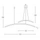 Pendule, Lustre suspendate - Lustra LED dimabila design minimalist Paulen negru