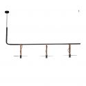 Lustra LED decorativa design modern Kurt negru