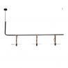 Lustra LED decorativa design modern Kurt negru