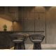 Pendule, Lustre suspendate - Lustra LED decorativa design modern Kurt negru