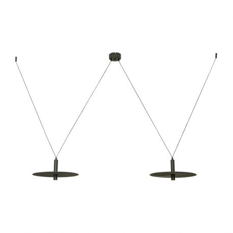 Pendule, Lustre suspendate - Lustra LED decorativa design modern Kurt 2L negru