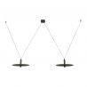 Lustra LED decorativa design modern Kurt 2L negru