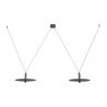 Lustra LED decorativa design modern Kurt 2L verde