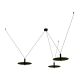 Pendule, Lustre suspendate - Lustra LED decorativa design modern Kurt 3L negru