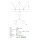 Pendule, Lustre suspendate - Lustra LED decorativa design modern Kurt 3L negru