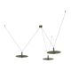 Lustra LED decorativa design modern Kurt 3L verde