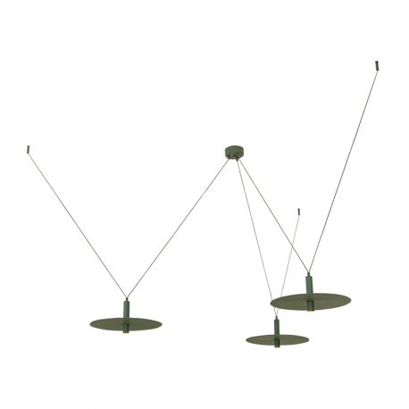 Pendule, Lustre suspendate - Lustra LED decorativa design modern Kurt 3L verde