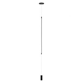 Lampadare - Lampa LED suspendata tip lampadar minimalist Fily negru