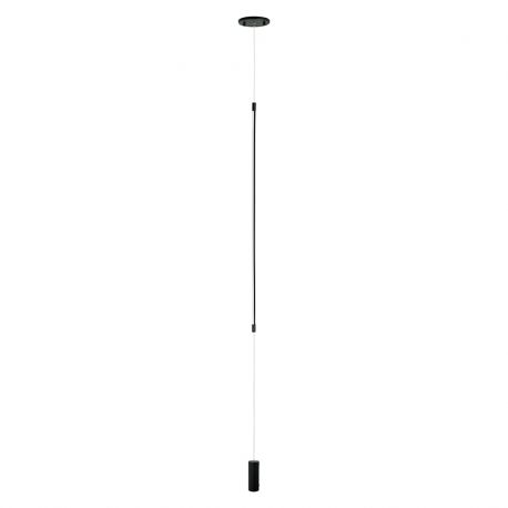 Lampadare - Lampa LED suspendata tip lampadar minimalist Fily negru