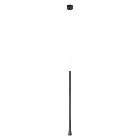 Pendule, Lustre suspendate - Pendul LED stil minimalist modern Slim negru