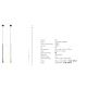 Pendule, Lustre suspendate - Pendul LED stil minimalist modern Slim negru