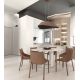 Pendule, Lustre suspendate - Lustra LED suspendata moderna ACOUSTIC maro