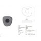 Aplice, corpuri de iluminat pentru pereti - Aplica LED design modern decorativ ACOUSTIC negru/gri