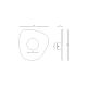 Aplice, corpuri de iluminat pentru pereti - Aplica LED design modern decorativ ACOUSTIC negru/gri