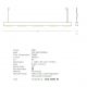 Pendule, Lustre suspendate - Lustra LED suspendata design liniar Abi 50W