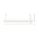 Pendule, Lustre suspendate - Lustra LED suspendata design liniar Lynton 7+32W