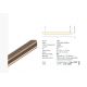 Pendule, Lustre suspendate - Lustra LED suspendata design liniar BRONZE 45W