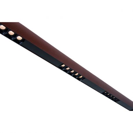 Pendule, Lustre suspendate - Lustra LED suspendata design liniar CORTEN-BLACK 50W