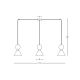 Pendule, Lustre suspendate - Lustra cu 3 Pendule design decorativ modern Ember I