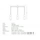 Pendule, Lustre suspendate - Lustra cu 3 Pendule design decorativ modern Rupert II
