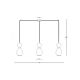 Pendule, Lustre suspendate - Lustra cu 3 Pendule design decorativ modern Rupert II