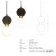 Pendule, Lustre suspendate - Pendul design decorativ modern MARBLE I verde