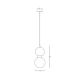 Pendule, Lustre suspendate - Pendul design decorativ modern MARBLE I negru