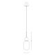 Pendule, Lustre suspendate - Pendul design decorativ modern MARBLE alb