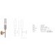 Aplice, corpuri de iluminat pentru pereti - Aplica design decorativ modern MARBLE alb/auriu