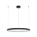 Lustra LED dimabila design modern Cirrcle D-60cm negru