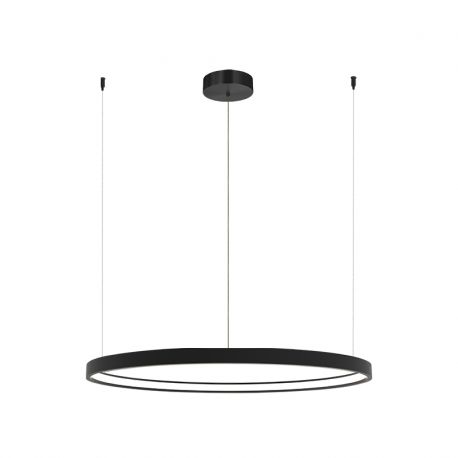 Pendule, Lustre suspendate - Lustra LED dimabila design modern Cirrcle D-60cm negru