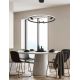 Pendule, Lustre suspendate - Lustra LED dimabila design modern Rings D-60cm negru