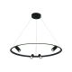 Pendule, Lustre suspendate - Lustra LED dimabila design modern Rings D-79cm negru