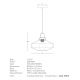 Pendule, Lustre suspendate - Pendul design decorativ Zenia fumuriu