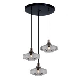 Pendule, Lustre suspendate - Lustra suspendata design decorativ Zenia 3L fumurie
