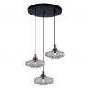 Lustra suspendata design decorativ Zenia 3L fumurie