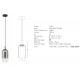 Pendule, Lustre suspendate - Pendul LED design decorativ Chloe I fumuriu