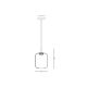 Pendule, Lustre suspendate - Pendul LED design decorativ Chloe II fumuriu