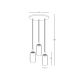 Pendule, Lustre suspendate - Lustra LED suspendata design decorativ Chloe 3L negru/auriu