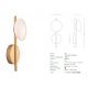 Aplice, corpuri de iluminat pentru pereti - Aplica LED stil minimalist decorativ Rona aurie