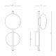 Aplice, corpuri de iluminat pentru pereti - Aplica LED stil minimalist decorativ Rona aurie