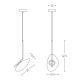 Pendule, Lustre suspendate - Pendul LED stil minimalist decorativ Rona auriu