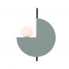 Aplica de perete design decorativ Kely gri