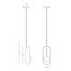 Pendule, Lustre suspendate - Pendul modern design decorativ Elenor auriu